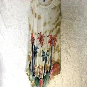 True Rock Women Floral Asymmetrical Summer Dress